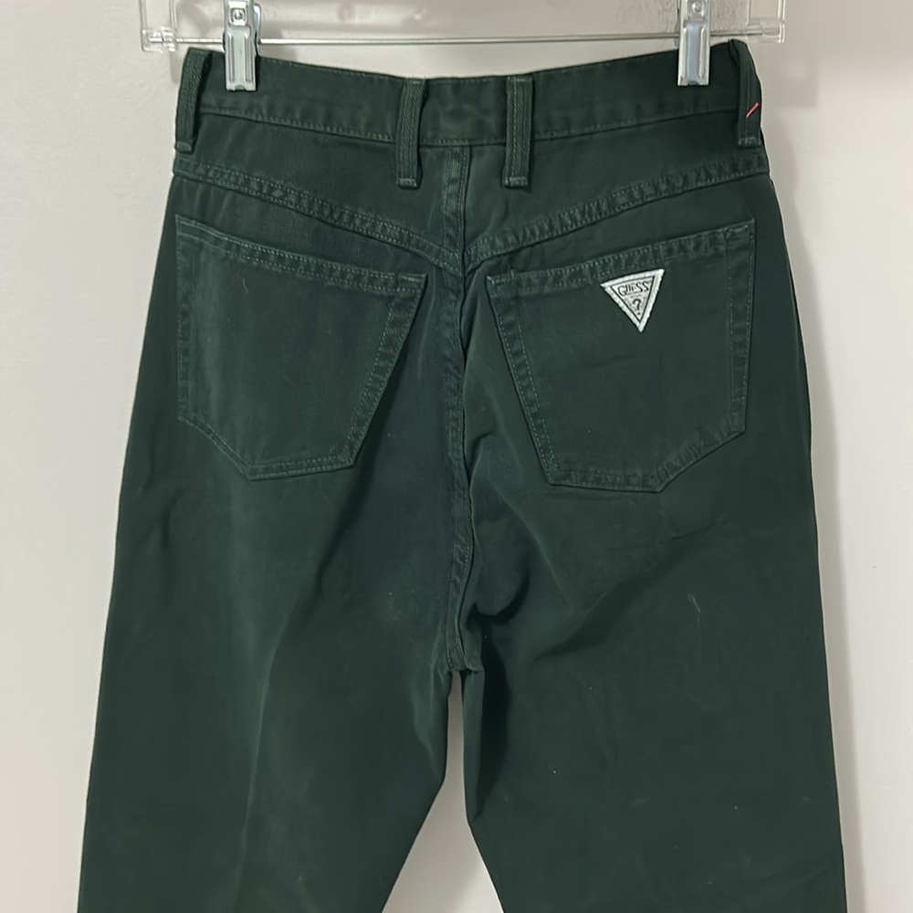 Vintage Guess Georges Marciano Green Twill Mom Jeans - Picture 5 of 6
